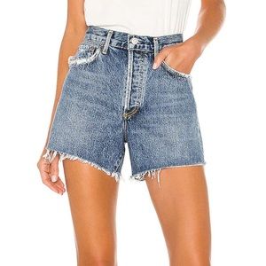 Agolde Reese denim shorts in size 30